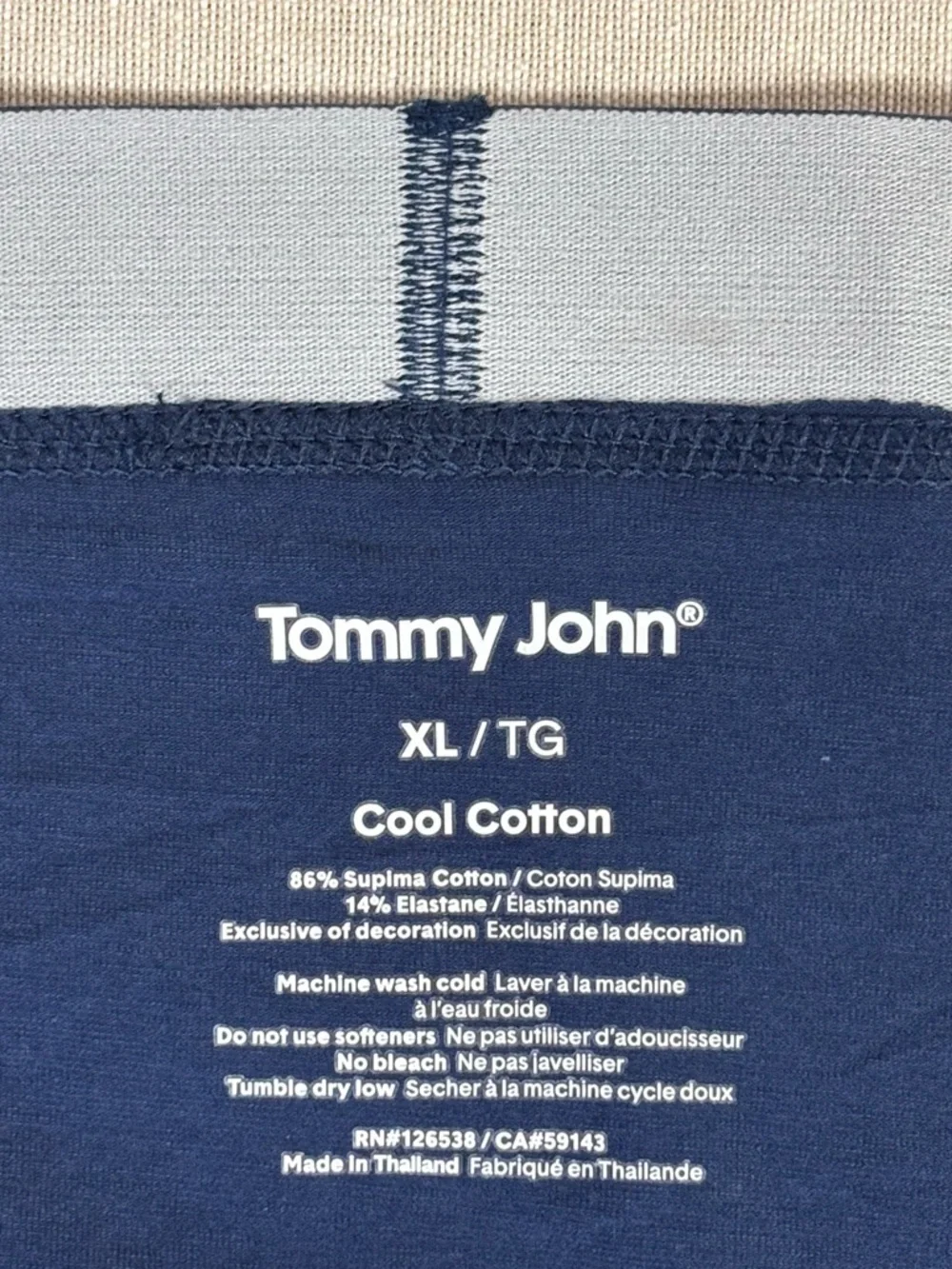 Tommy John Deep Navy Stretch Boxer Briefs